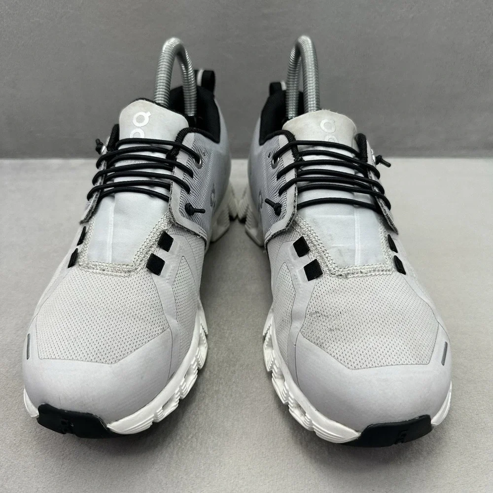 Womens Size 6.5 ON Cloud 5 Waterproof Glacier | White Shoes Athletic Running